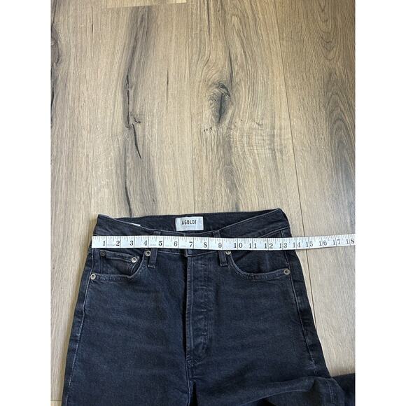 Agolde Nico Jean black size 26 Compilation Wash Stretch High Rise Straight Leg - Picture 6 of 10